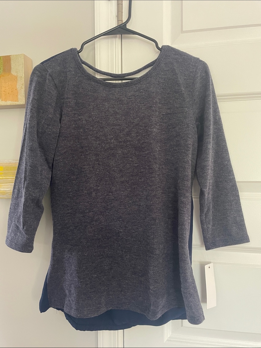 Women's Navy Blue open back Top